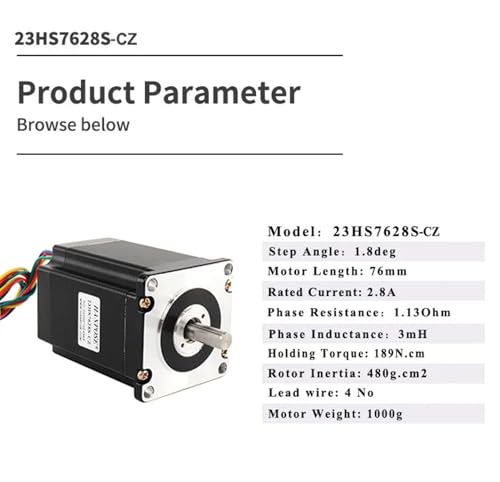 Moteur pas à pas 23HS7628-CZ pour la rénovation de vos machines outils