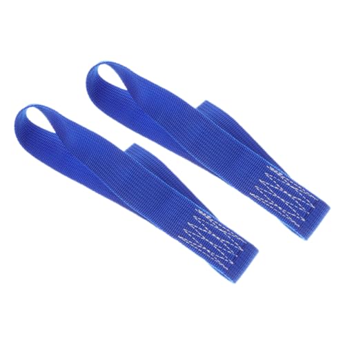 MUCKLILY 2pcs Heavy Duty Loop Tie Down Straps Multifunctional Nylon Straps for Motorcycles Scooters Trailers Trucks Portable Compact Design for Secure Transport