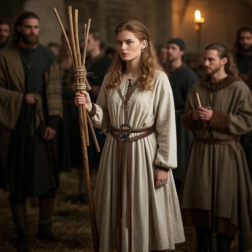 L'VOW Viking Troll Cross Rope Belt Norse Witch Rope Belt Renaissance Pagan Medieval Accessory2