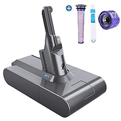 Batteria Dyson V8 SV10 6000 mAh FLYLINKTECH Dyson V8 Batteria di Ricambio per Dyson V8 Animal V8 Fluffy V8 Absolute Aspirapolvere 21,6V