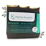 Kleine Auszeit Manufaktur, Moorseife, mit Heilmoor, vegan, palmölfrei, plastikfrei, 90 g