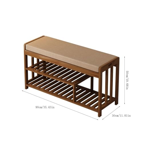 Étagère à chaussures avec banc souple intégré pour optimiser l'espace - 4