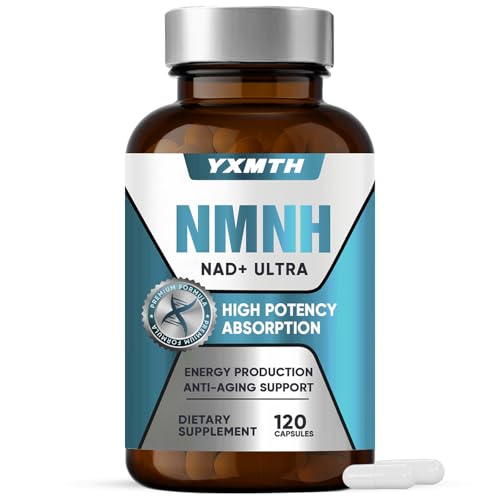 NMNH Kapseln hochdosiert 2000 mg 120 Stück Für natürlichen Energieboost Konzentration & Anti-Aging-Optimiert NAD+-Spiegel Unterstützt Zellregeneration