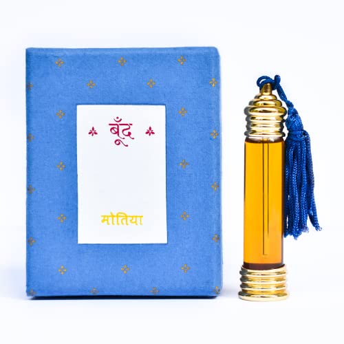 Image of Boond Fragrances Motiya Jasmine Attar | Long lasting | Magical Fragrance of Jasmine That Blooms On Indian Summer Nights | GI Tagged | Unisex Organic Perfume-12ml