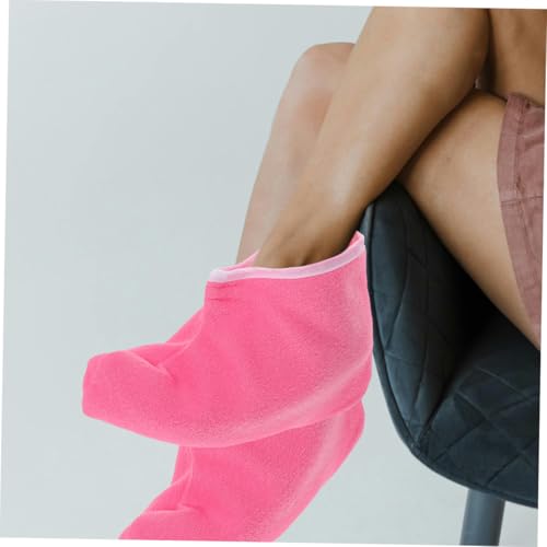 2 pares de botines reutilizables para spa de cera de parafina miniatura 5