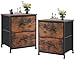 Sweetcrispy Nightstand Set of 2 with 2 Storage Drawers, 20