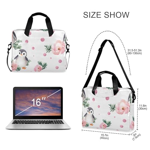 Funda para portátil ALAZA con diseño acuarela pingüino 13-15.6 pulg. miniatura 4