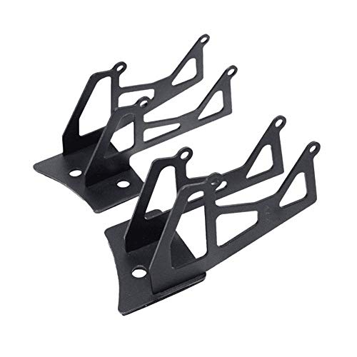 SXMAWindshield A-Pillar Lower Corner Hinge Mounting Brackets for Dual LED Spot Flood Lights on 2007-2017 Jeep Wrangler JK Unlimited Sahara Rubicon