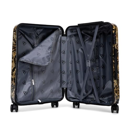 Image of InUSA Snake Print 3 Piece Hardside Spinner Luggage Set 20 /24 /28in. TSA Lock