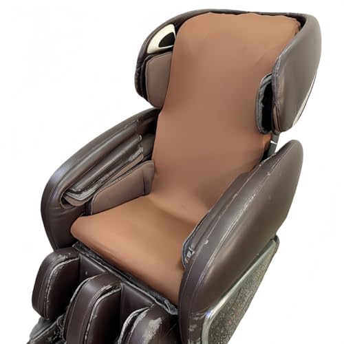 YQYQY マッサージチェアカバー 全身 洗濯可能 ストレッチ生地 防塵 保護 リクライニング対応 ソフト スリップカバー 取り外し可能 耐汗 ほとんどのマッサージチェア用 ブラック セット (A, 上半身布カバー+上足カバー+下足カバー) (コーヒー色,