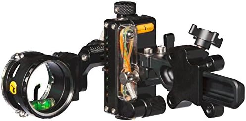 Trophy Ridge React One Pro Dovetail Bow Sight – Accuracy up to 100 Yards, Tool Less Windage and Elevation Adjustability, 2nd/3rd Axis Leveling, Adjustable Click Light