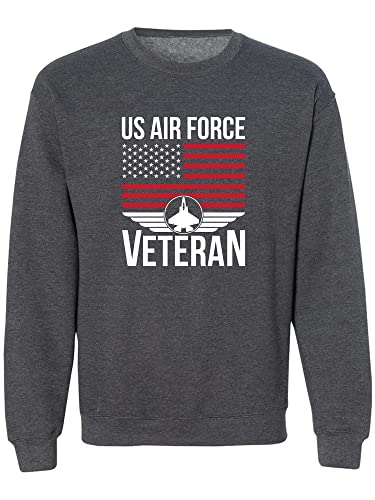 zerogravitee US Air Force Veteran Flag Crewneck Sweatshirt