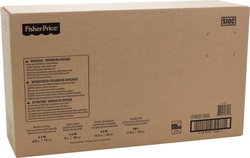 Fisher-Price Baby to Toddler Bath 4-In-1 Sling ‘N Seat Tub with Removable Infant Support and 2 Toys, Green