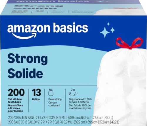 Amazon Basics Trash Bags, Tall Kitchen...