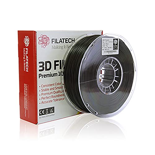 Filatech3D Printer Filament ABS 1.75-/+0.03mm, 1.0kg, Black - Made in UAE