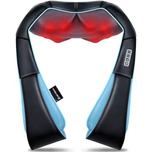 Mo Cuishle Women Men Gifts, Shiatsu Back Shoulder & Neck Massager with Heat