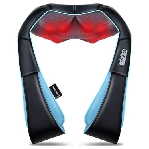Shiatsu Back Shoulder and Neck Massager with Heat, Electric Deep Tissue 4D Kneading Massage for Shoulder, Back and Neck, Best Gifts for Women Men Mom Dad