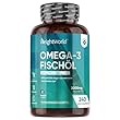 Omega 3 Kapseln - 2000mg Fischöl mit 1100mg Omega-3, 660mg EPA & 440mg DHA pro Tag - Laborgeprüft - 240 Softgels - Fettsäuren für Herz, Gehirn & Blutdruck - Nachhaltig & ohne Zusätze - WeightWorld