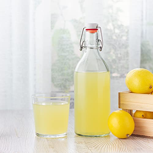 Grolsch Swing Style Flip Top Bottle Replacement Washers | 100 Gasket Pack | Replaces Old, Worn Gaskets To Regain An Airtight Seal | Perfect For Fermentation | Red Rubber Gaskets #TOP2