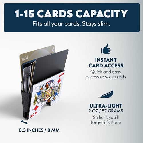 Image of Printed Aluminum Wallet for Men - Slim Money Clip & Card Holder with Printed Finish. Enhanced RFID Blocking, Compact, Unique & Minimalist Wallets