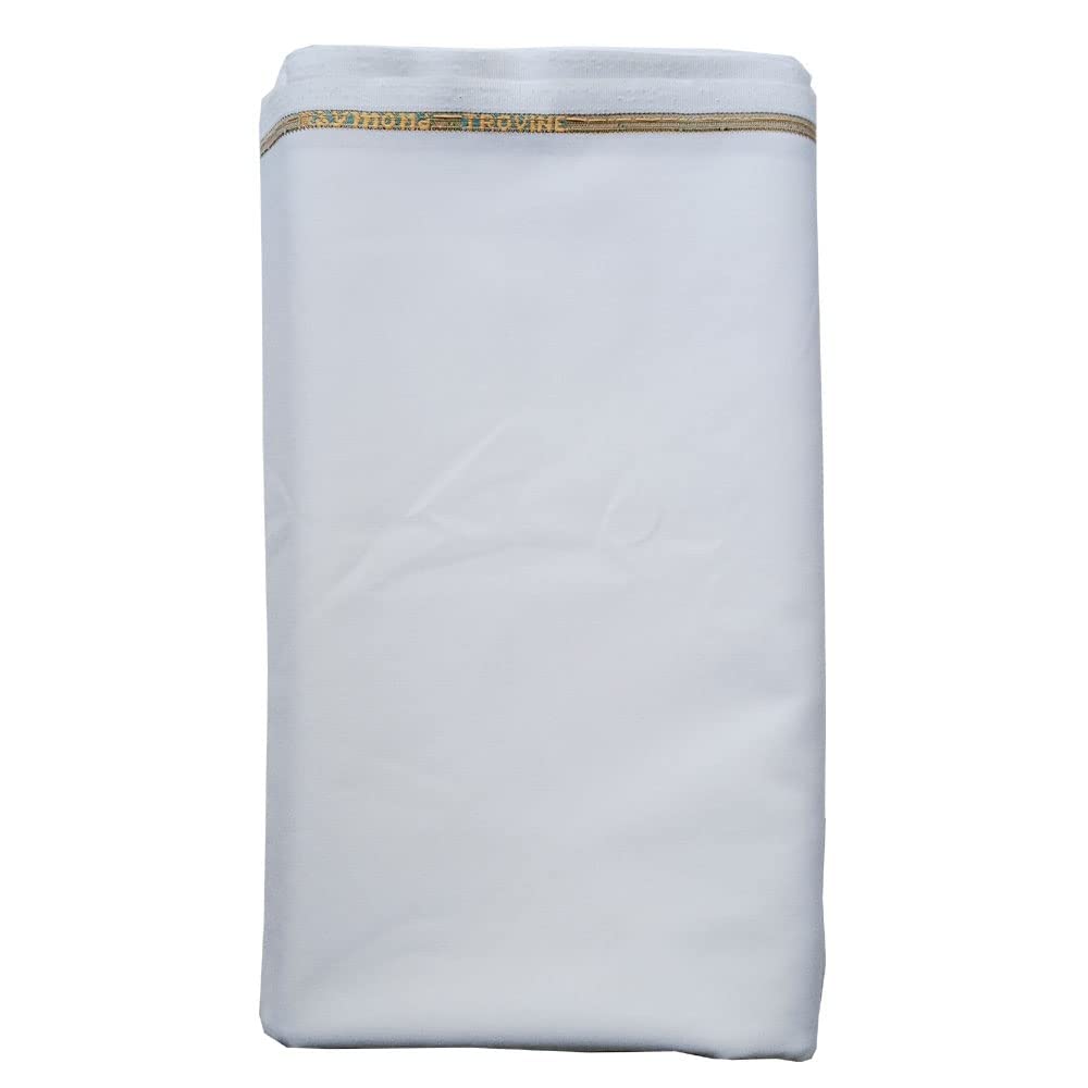 raymond fabrics Raymond Men's Poly Viscose Suit Fabric (3 Meters, All Weather Fabric, White)-picture-35