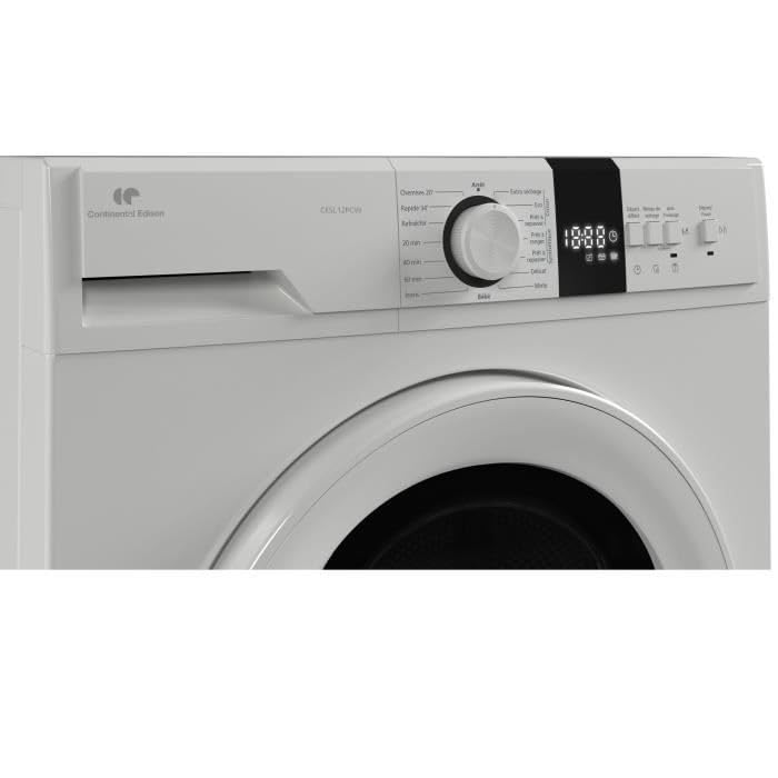 CONTINENTAL EDISON CESL12PCW Wäschetrockner mit Wärmepumpe 12 kg 60 cm Klasse E Weiß