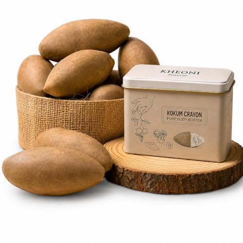 Image of Premium 100% Pure Kokum Body Butter Bar | Deep Moisturizer for Dry & Sensitive Skin | Non Greasy | Plastic Free | Natural Handmade Body Butter For Glowing skin, Body Moisturizer For dry skin (100 g) | 100% Natural, Single Ingredient (Kokum), All Skin Types, Anti-Inflammatory, Lightweight and Non-Greasy