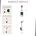 Jewelili Sterling Silver Octagon Dangle Earrings for Women | Simulated Emerald & Round White Clear Crystal | Pushback Post | Fine Jewelry with Gift Box | Timeless Fashion Jewelry Gift for Her