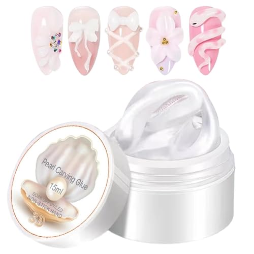 Gel de uñas 3D,Suministros de manicura antiadherentes,Gel para Alargar Uñas - para Novias, Damas, Esposas, Madres, Chicas, Amantes de la Belleza, Principiantes y Profesionales, en Casa o Salón