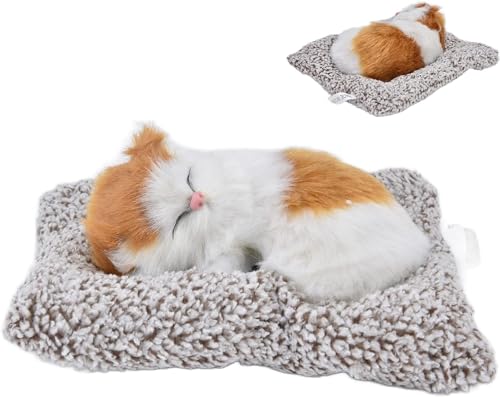 Ayush International Soft Sleeping Cat Plush Toy for Kids | Realistic Cat Sounds on Press | Cuddly Stuffed Animal Fur Toy Ayush International Soft Sleeping Cat Plush Toy for Kids | Realistic Cat Sounds on Press | Cuddly Stuffed Animal Fur Toy