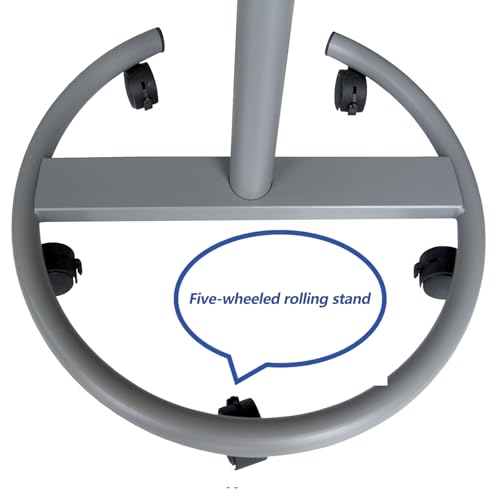 BEST BOARD Mobile Whiteboard with Stand 26x40 Inch Adjustable Height Rolling Whiteboard on Wheels, Magnetic Dry Erase Board with Flip Chart Easel Stand, Paper Pad for Office, Classroom