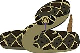 Simple Snake Cartoon Art Vinyl Sticker (2' Wide, Diamondback)