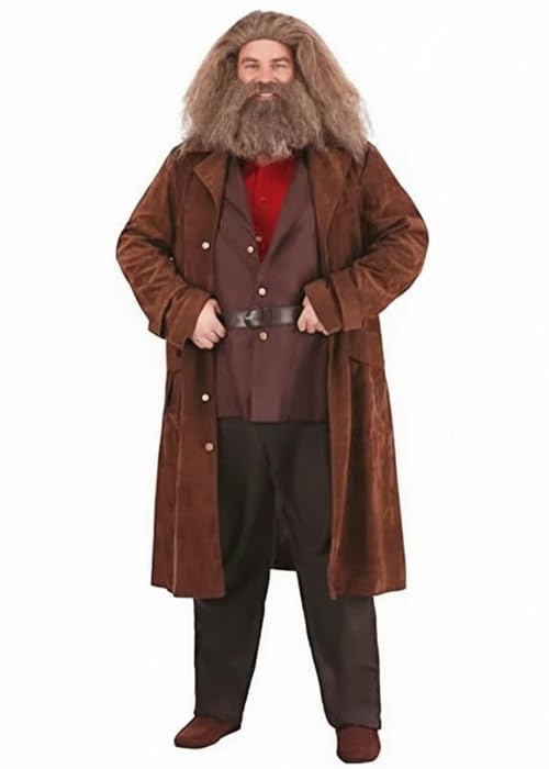 Struts Adult Mens Hagrid Style Fancy Dress Costume (XL (44-46))