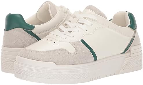 Madden Girl Women's Kickss Sneaker, White/Green, 8.5 | Image 6