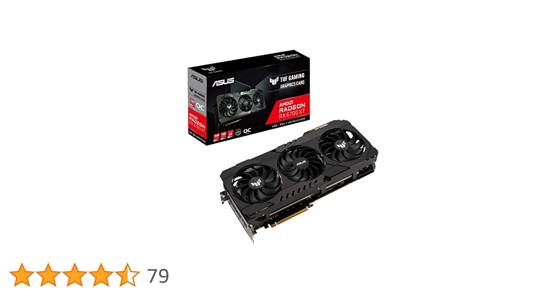 ジャンクですASUS TUF Gaming RX 6700 XT OC 12GB ASUS TUF Gaming Radeon™ RX 6700 XT OC Edition 12GB GDDR6