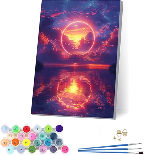 G v yCgoCio[ i DIY Paint by Numbers LbghG h G fW^G uVƃANG̋ l̂߂̃NGCeBuȎ z[ ItBX Mtg 100x135cm t[t 