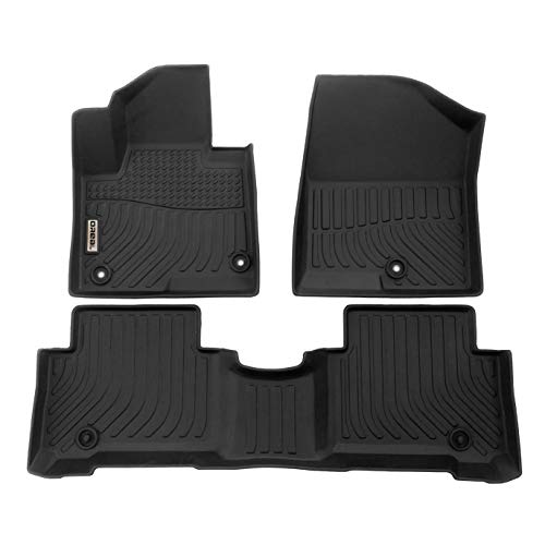 orealtrend Car Mats Replacement for Floor Liners Hyundai Santa FE Sport 2013-2018 Heavy Duty All Weather Guard Black Front and Rear Car Carpet-Custom Fit-Tough/Durable/Odorless