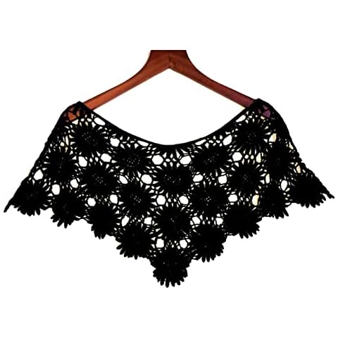 Women's Shawl Wraps Lace Shrug Boho Cape Bolero Blazer Bridal Cover Up Cardigan Cover