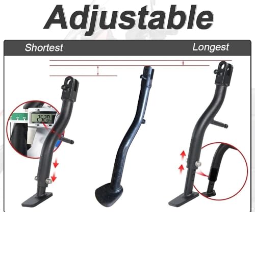 Béquille latérale réglable en hauteur et biellettes de suspension pour moto KLR 650 - 6