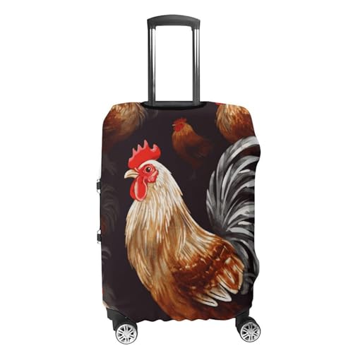 Shine Rooster Luggage Cover Elastic Suitcase Protector Case Anti-Scratch Washable Baggage Covers Protector For Traveling, Aircraft Consignment XL4
