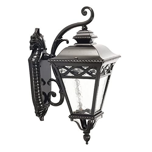 Applique murale étanche IP65 avec diffuseur en verre luminaire extérieur rétro E26