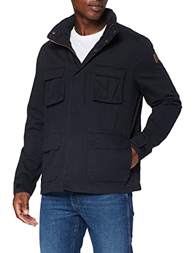 Marque Amazon - Hikaro Blouson Multi-Poches à Capuche Homme, Noir (Black), S, Label:S