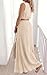 PRETTYGARDEN 2 Piece Sets for Women Summer Outfits 2026 Fashion Cotton Sleeveless Crop Top Long Maxi Skirt Set with Pockets (Beige, Large)