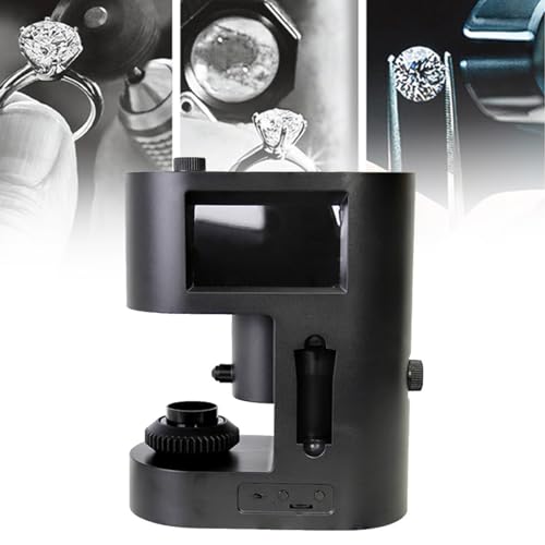 Microscopio electrónico digital, aumento de 30-200X, pantalla de doble pantalla, enfoque ajustable, luz de relleno LED, imagen clara para visualización de inscripciones de diamante
