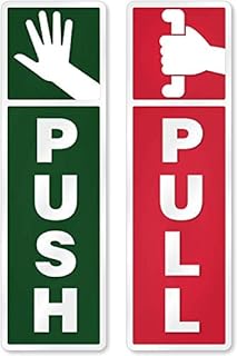 SmartSign Pull/Push Kit of 2 Anodized Signs | 1.5