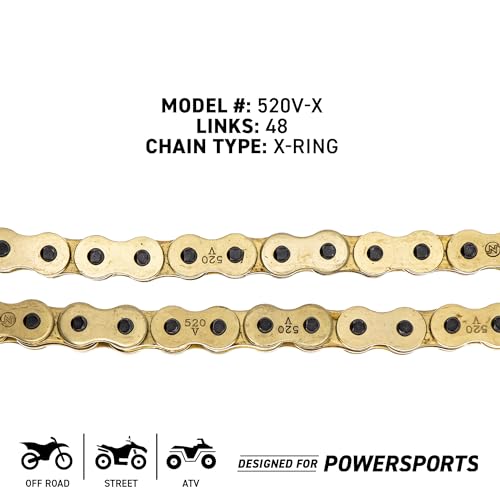 Image of NICHE Gold 520 X-Ring Chain 48 Links with Connecting Master Link