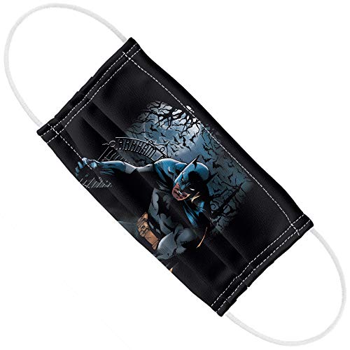 Batman Light of the Moon 1-Ply Reusable Face Mask Covering with Adjustable Nose Wire, Unisex