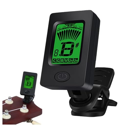 Qiwieod Afinador De Violín,Afinador Con Pantalla LCD | Herramienta Musical Digital De Clip Para Principiantes Afinación De Guitarra Ukulele Bajo | Estudio de Interpretación Musical