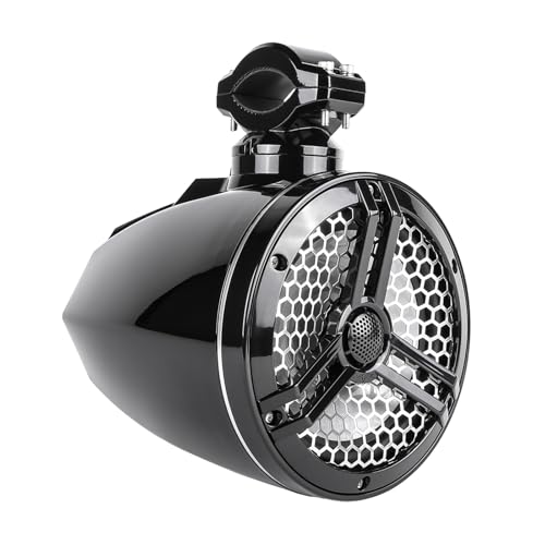 Image of Skar Audio SK65MB-TWR 6.5 inch 2-Way Marine Full Range 320 Watt Coaxial Tower Speakers, Pair (Black)