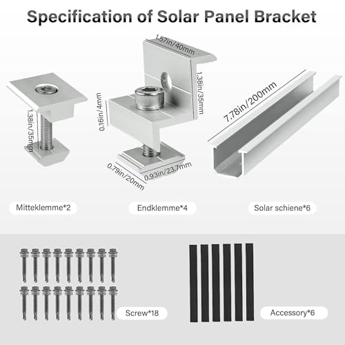 Support de montage panneau solaire en alliage d'aluminium rigide avec ventilation optimisée - 5